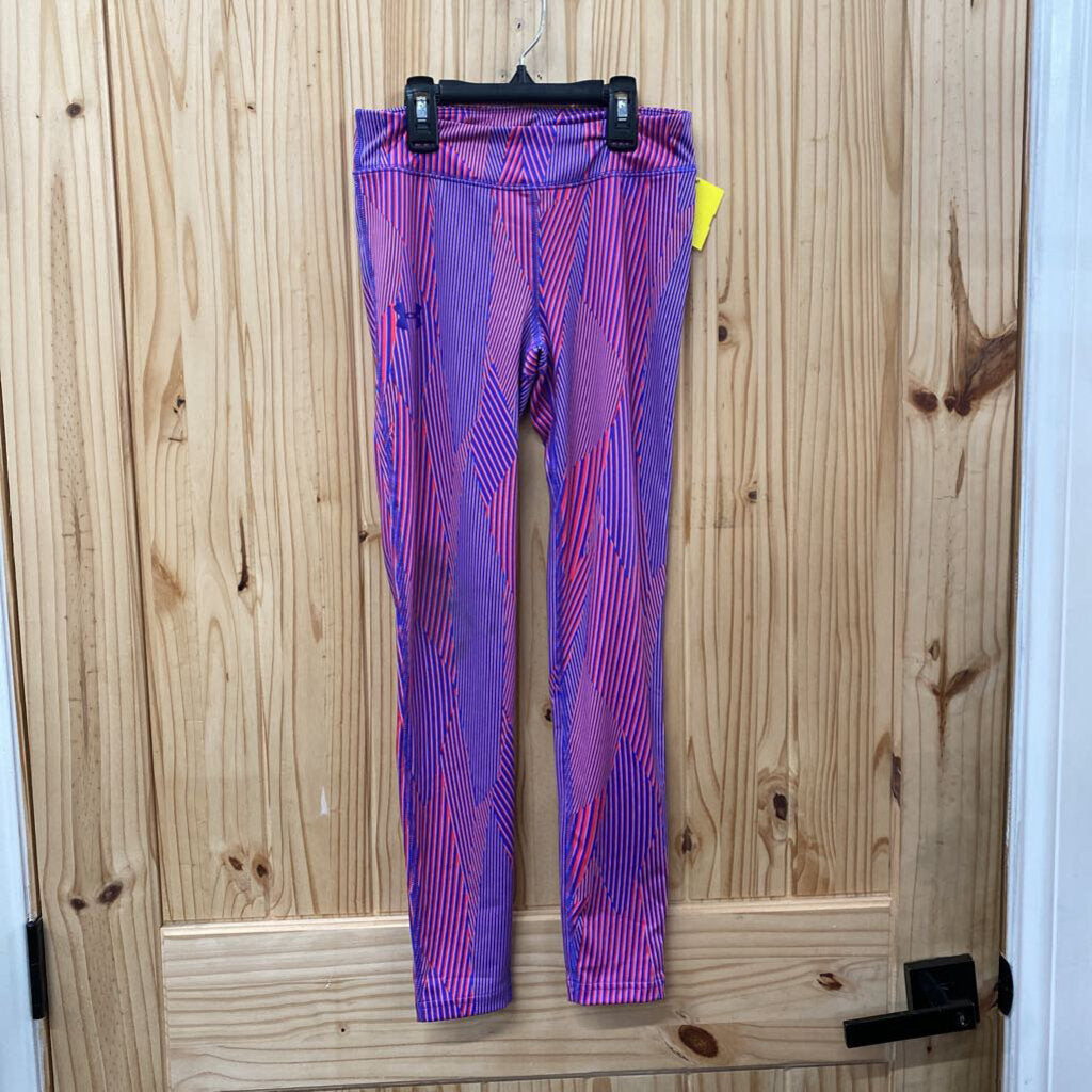 GIRLS UNDER ARMOUR LEGGINGS PINK/PURPLE YMD 10