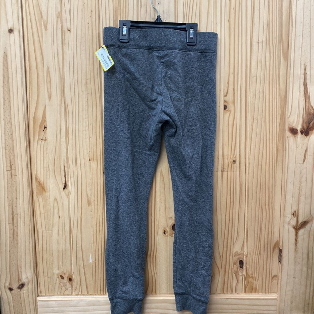 GIRLS ABERCROMBIE KIDS DK GREY/WHITE PANTS 9/10