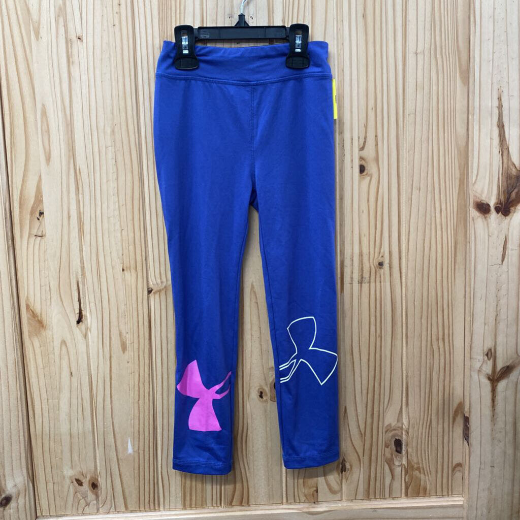 GIRLS UNDER ARMOUR LEGGINGS VIOLET/PINK/WHITE 6