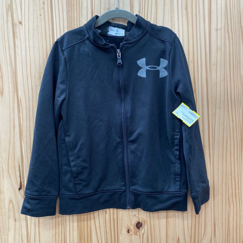 BOYS UNDER ARMOUR JACKET BLKGREY YXS 6/7