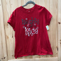 WOMENS NAUGHTY IS THE NEW NICE RED SHIRT XL