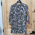 WOMENS ZIG ZAG LEOPARD LS TOP M