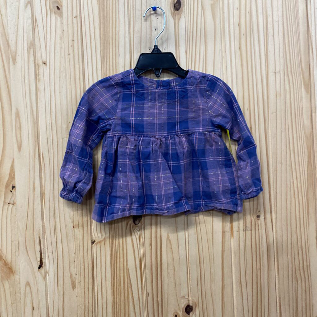 BABYGAP PLAID TOP GIRLS 18/24M