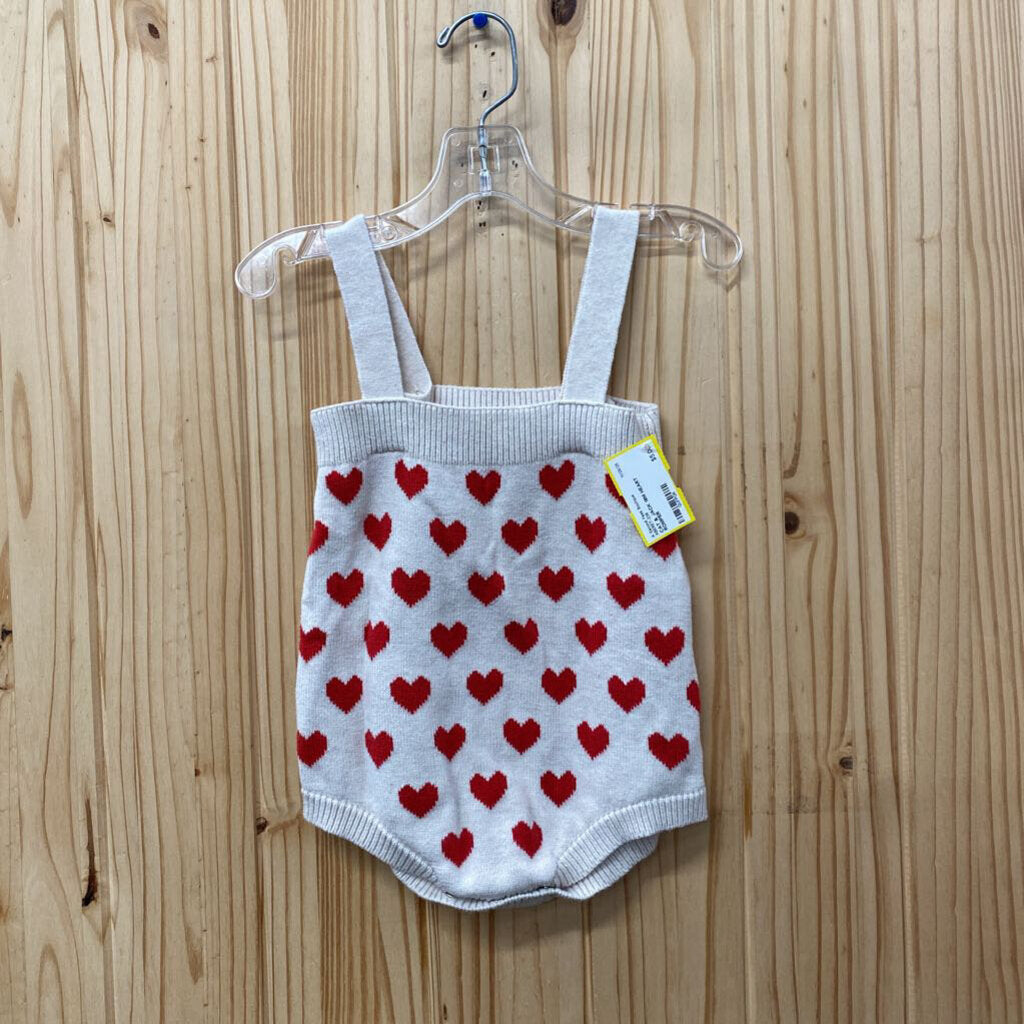 CAT & JACK 18M HEART ROMPER
