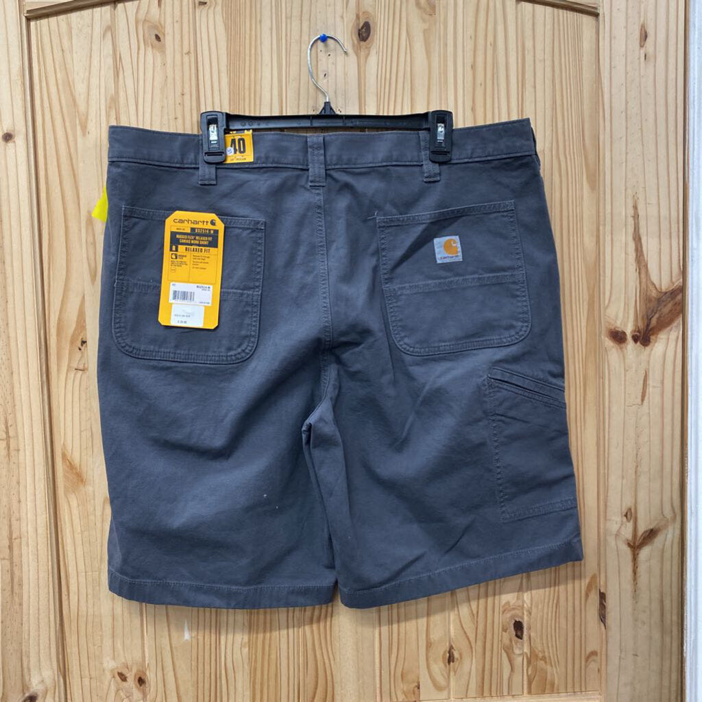 MENS CARHARTT DK GREY SHORTS 40 NWT