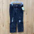 BOYS WONDER NATION BLK DENIM DIST. JEANS 3T