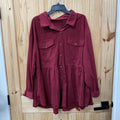 WOMENS SHEIN WINE TOP 4XL