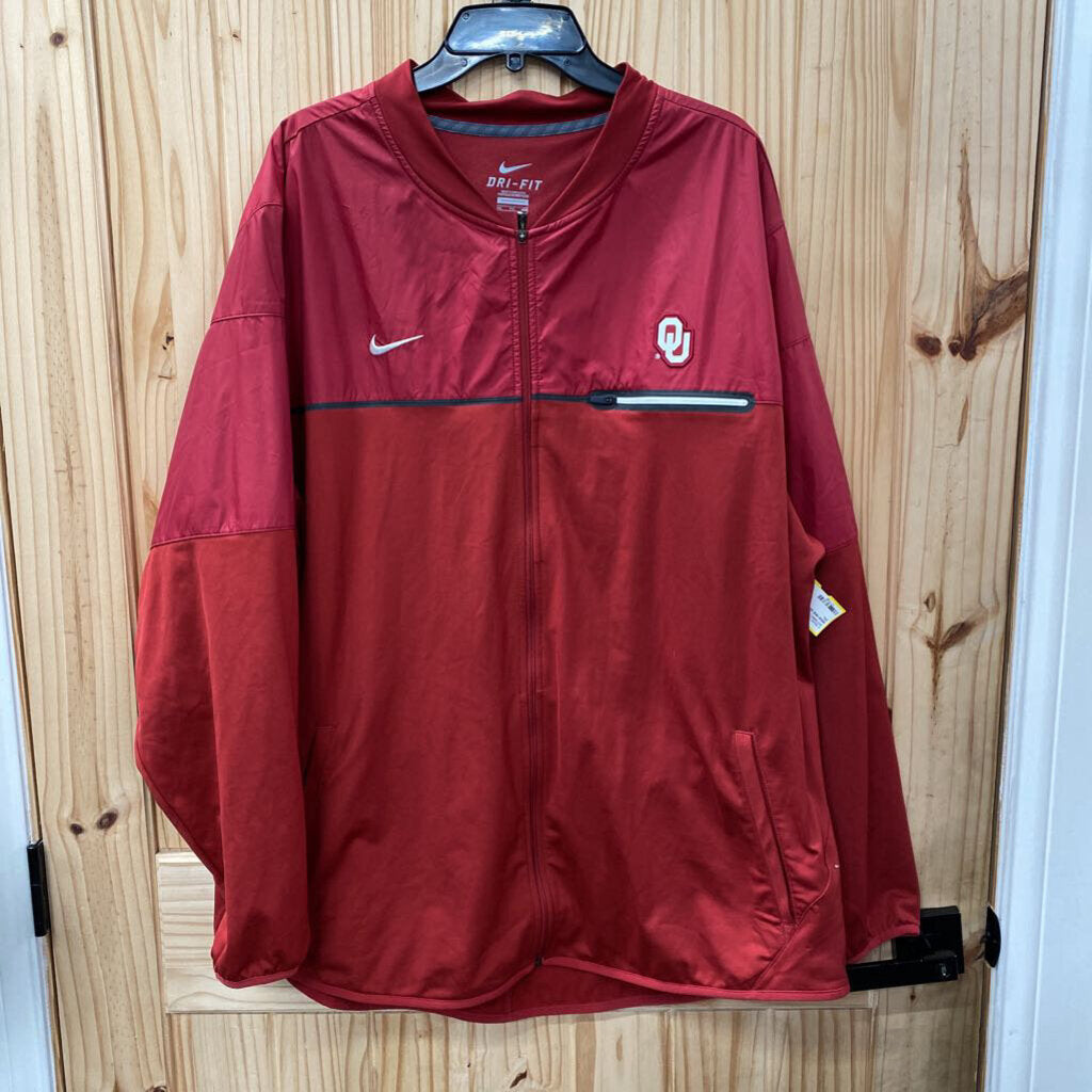 MENS NIKE OU JACKET RED 2XL