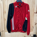 MENS ADIDAS JACKET RED/WHITE/BLK S