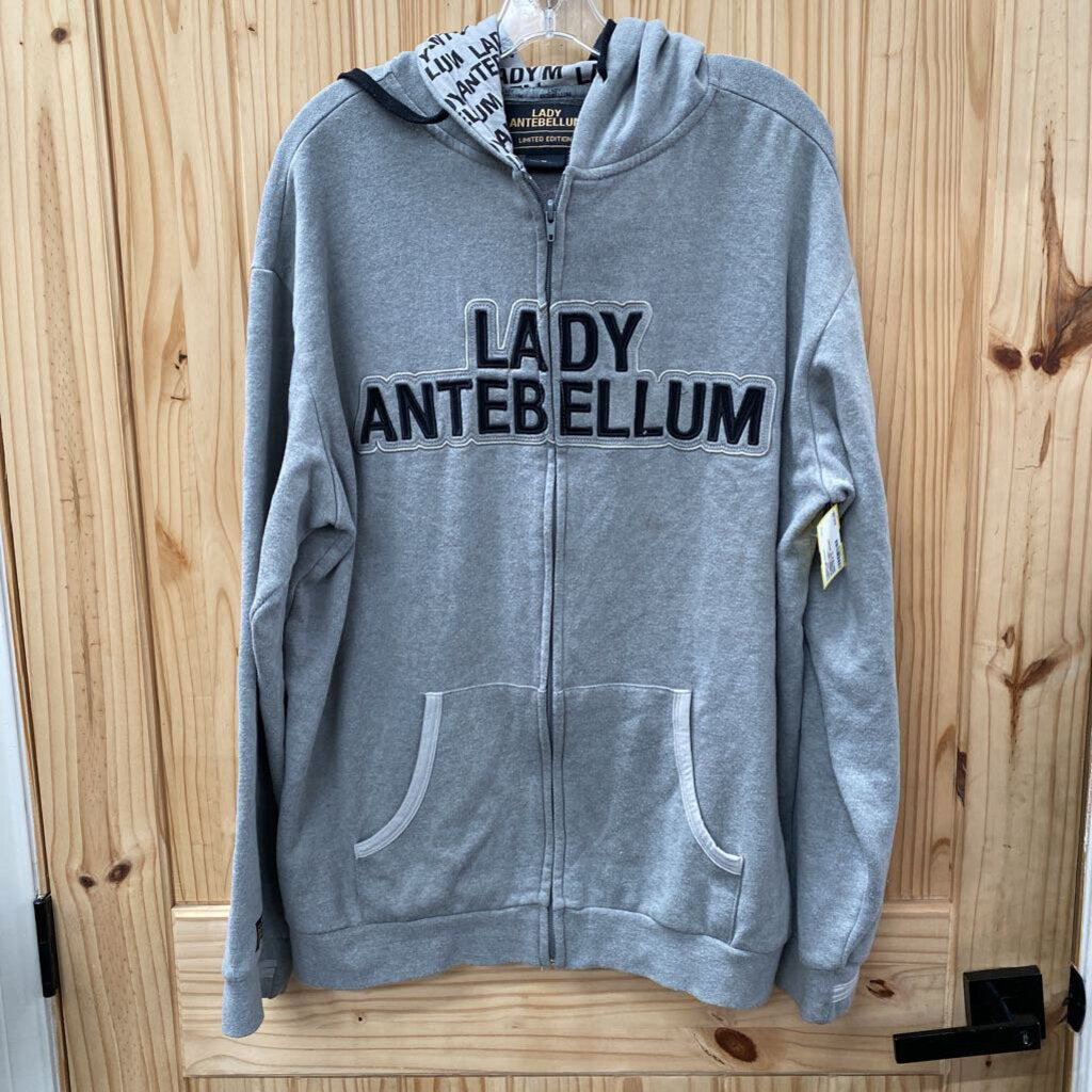 WOMENS LADY ANTEBELLUM JACKET GREY/BLK XL