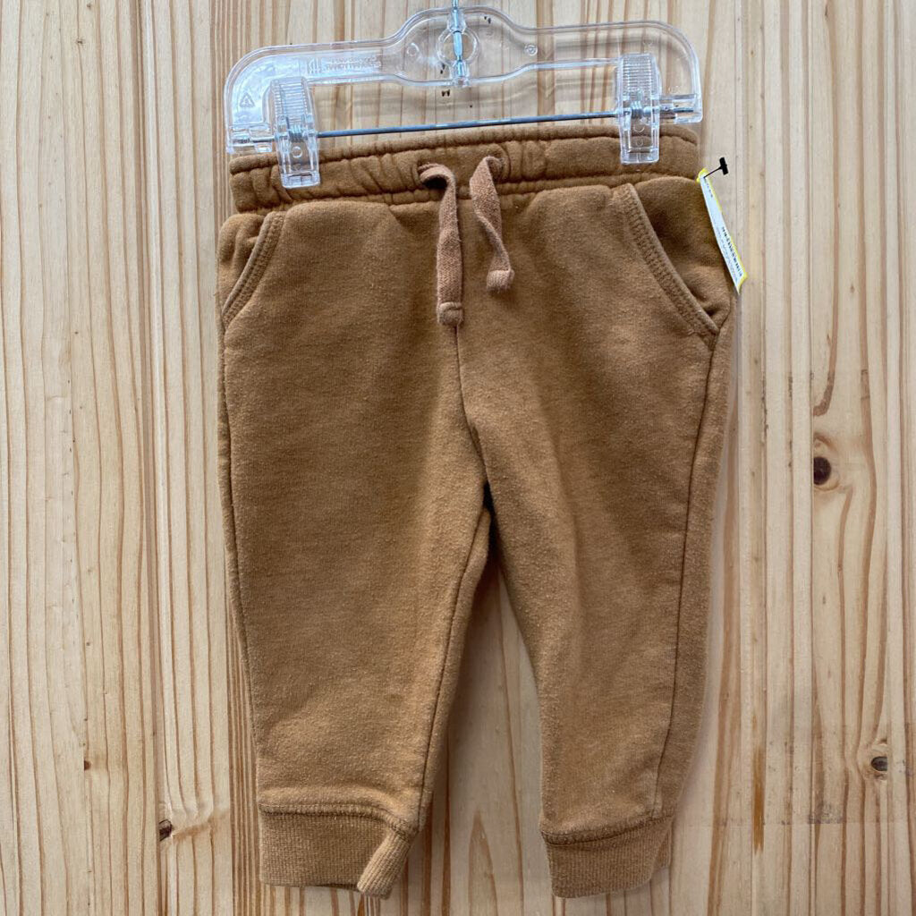 BOYS CAT & JACK RUST SWEATPANTS 12M
