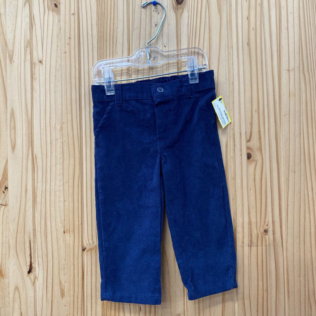 BOYS CARTERS NAVY BLUE CORDUORY PANTS 12M