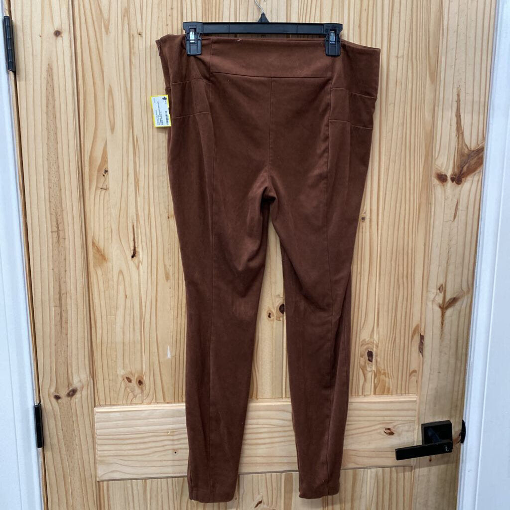 WOMENS SUNDANCE BROWN SUEDE PANTS 12