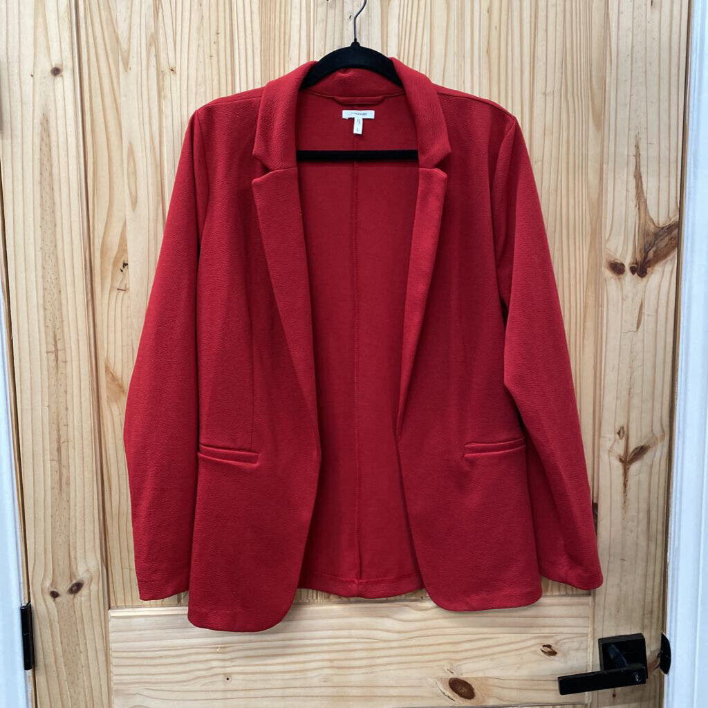 WOMENS MAURICES RED CASUAL BLAZER L