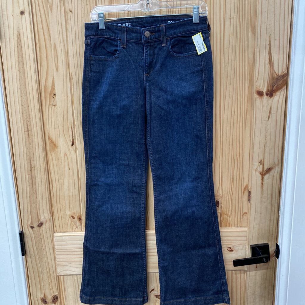 WOMENS HIGH HEEL DK DENIM JEANS 27