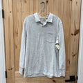 MENS NORMAL BRAND LS LT GREY PULLOVER L NWT