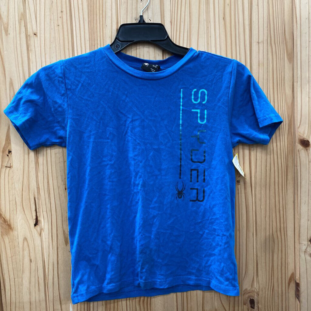 BOYS SPYDER BLUE SHIRT M 10/12