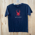 BOYS SPYDER SHIRT BLK/RED M 10/12
