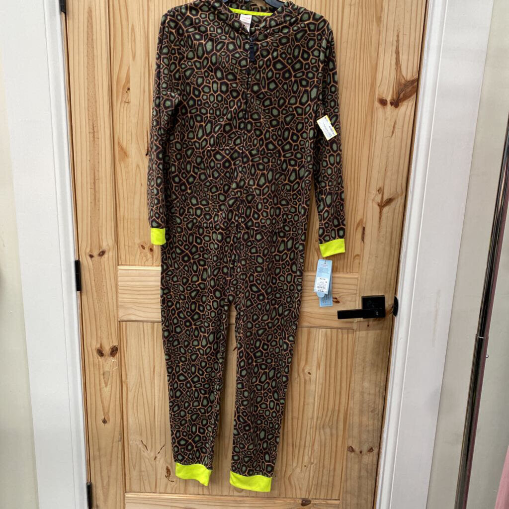 BOYS CAT & JACK LS SLEEPER TURTLE DESIGN XL 14 NWT