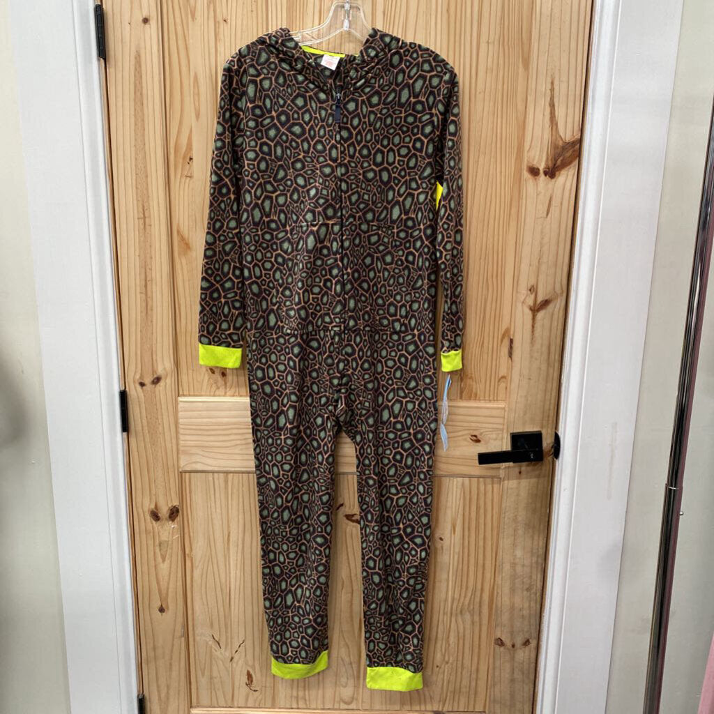 BOYS CAT & JACK LS SLEEPER TURTLE DESIGN XL 14 NWT