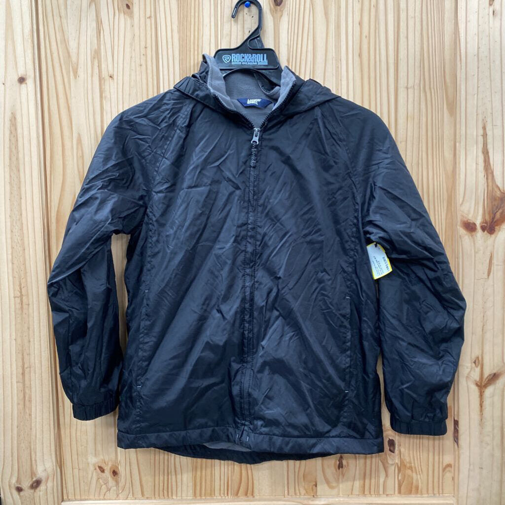 BOYS LAND'S END BLK JACKET M 10/12