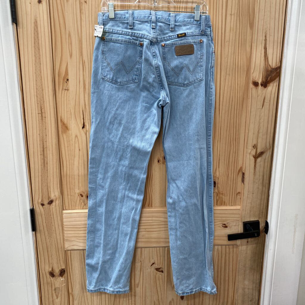 MENS WRANGLER LT DENIM JEANS 30X32