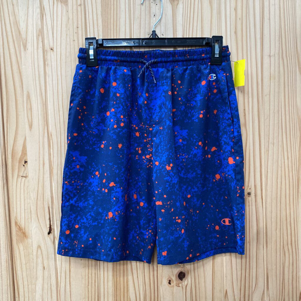 BOYS CHAMPION SHORTS BLUE/RED XL 14/16