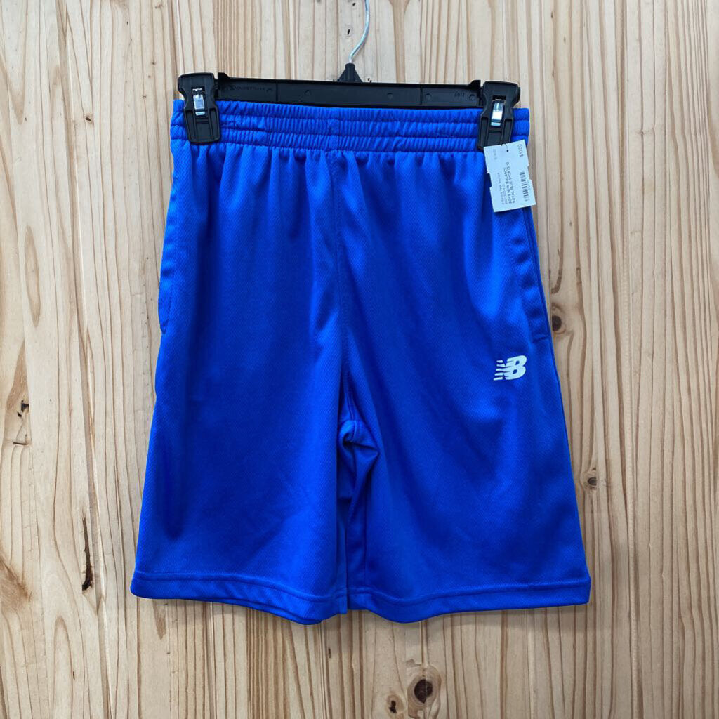 BOYS NEW BALANCE ROYAL BLUE SHORTS 12