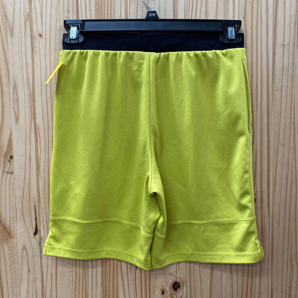 BOYS CHAMPION SHORTS LIME/BLK L 14/16