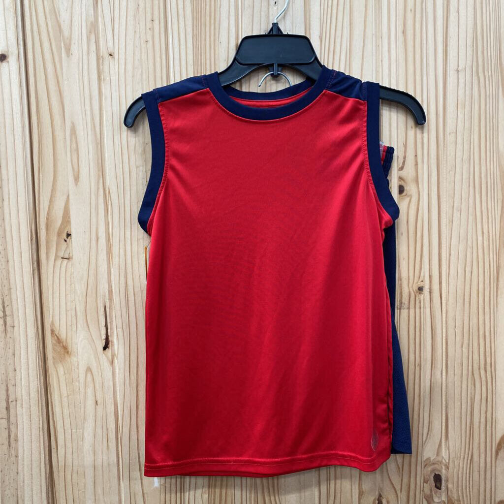 BOYS BODY GLOVE 2PC SET RED/NAVY BLUE M 10/12