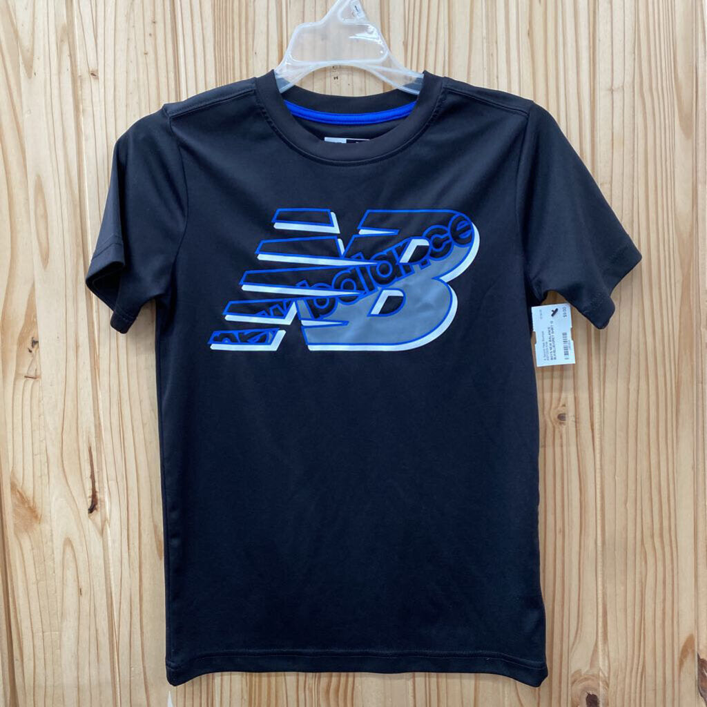 BOYS NEW BALANCE BLK/BLUE/GREY SHIRT 12