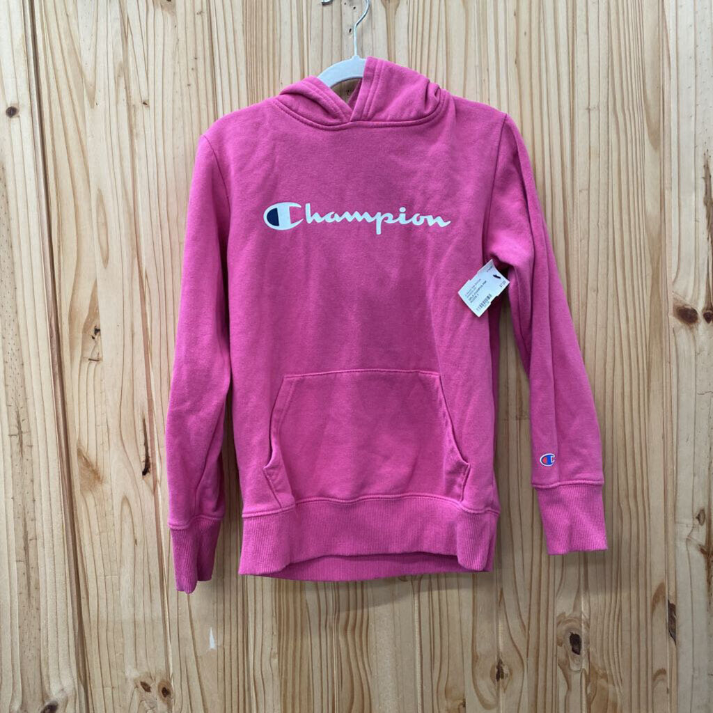 GIRLS CHAMPION PINK HOODIE 8