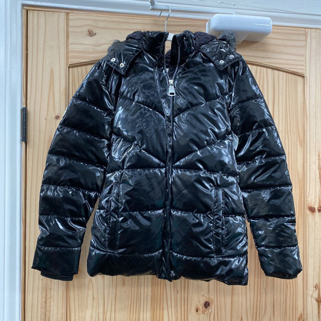 GIRLS JUSTICE BLK JACKET M 10