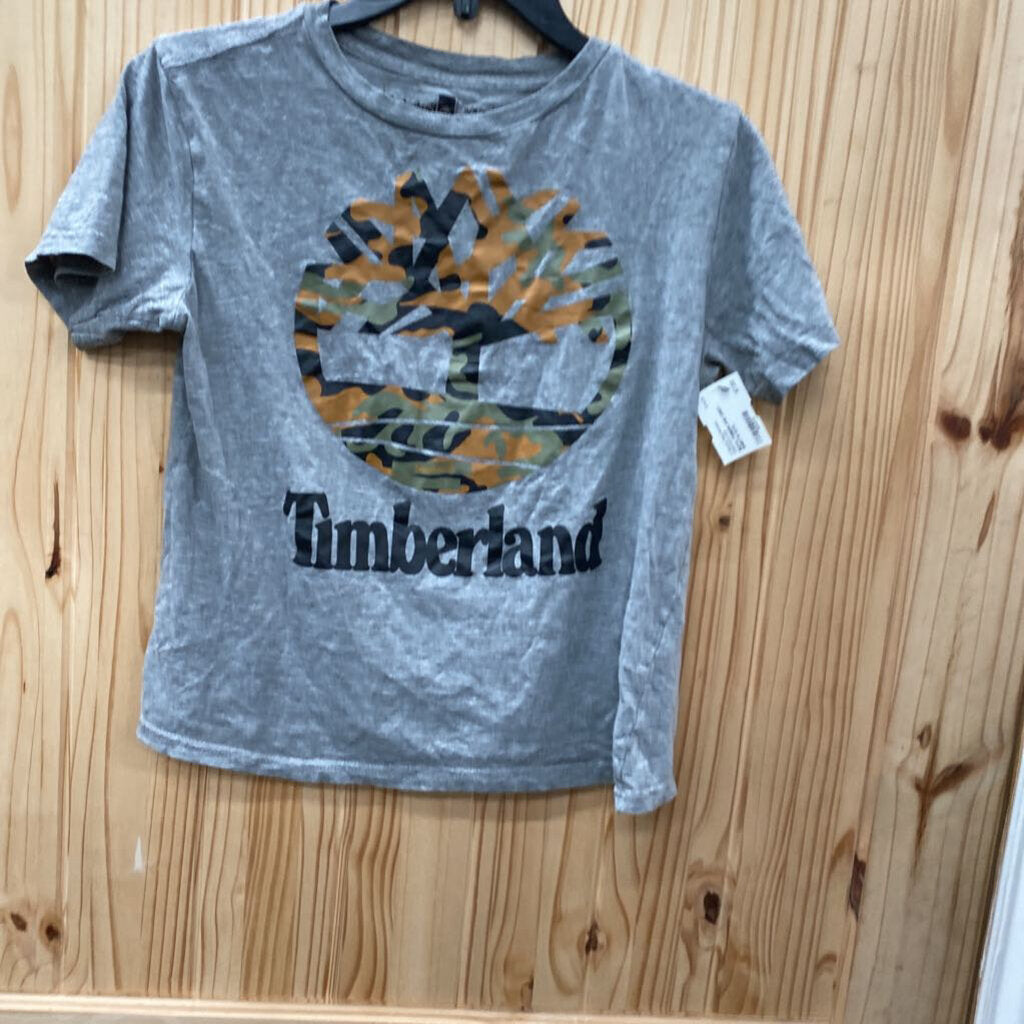BOYS TIMBERLAND GREY SHIRT M 10/12