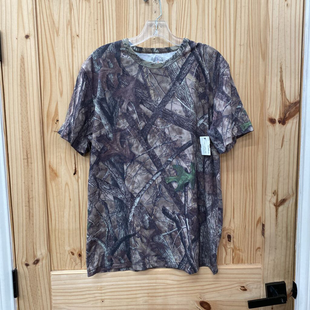 MENS RED HEAD CAMO T-SHIRT L NWT