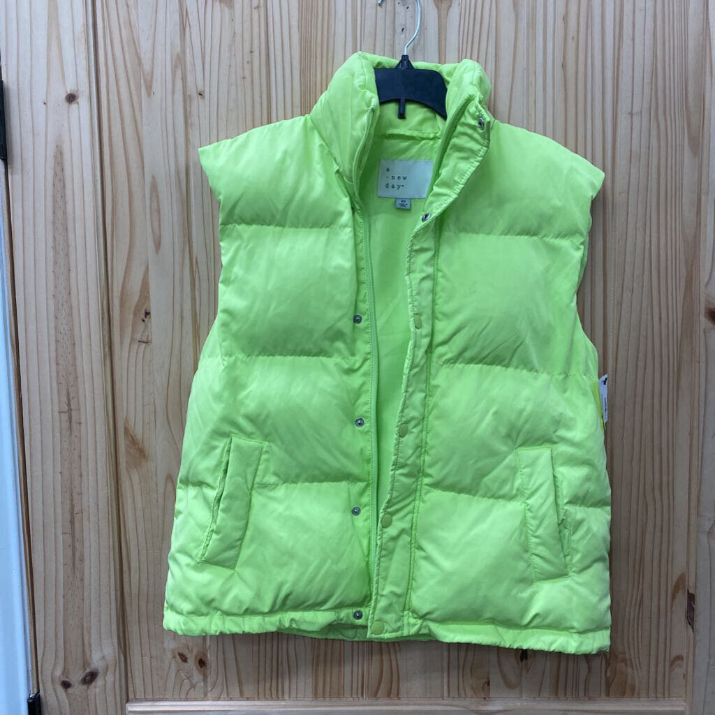 WOMENS A NEW DAY BRIGHT LIME VEST XS