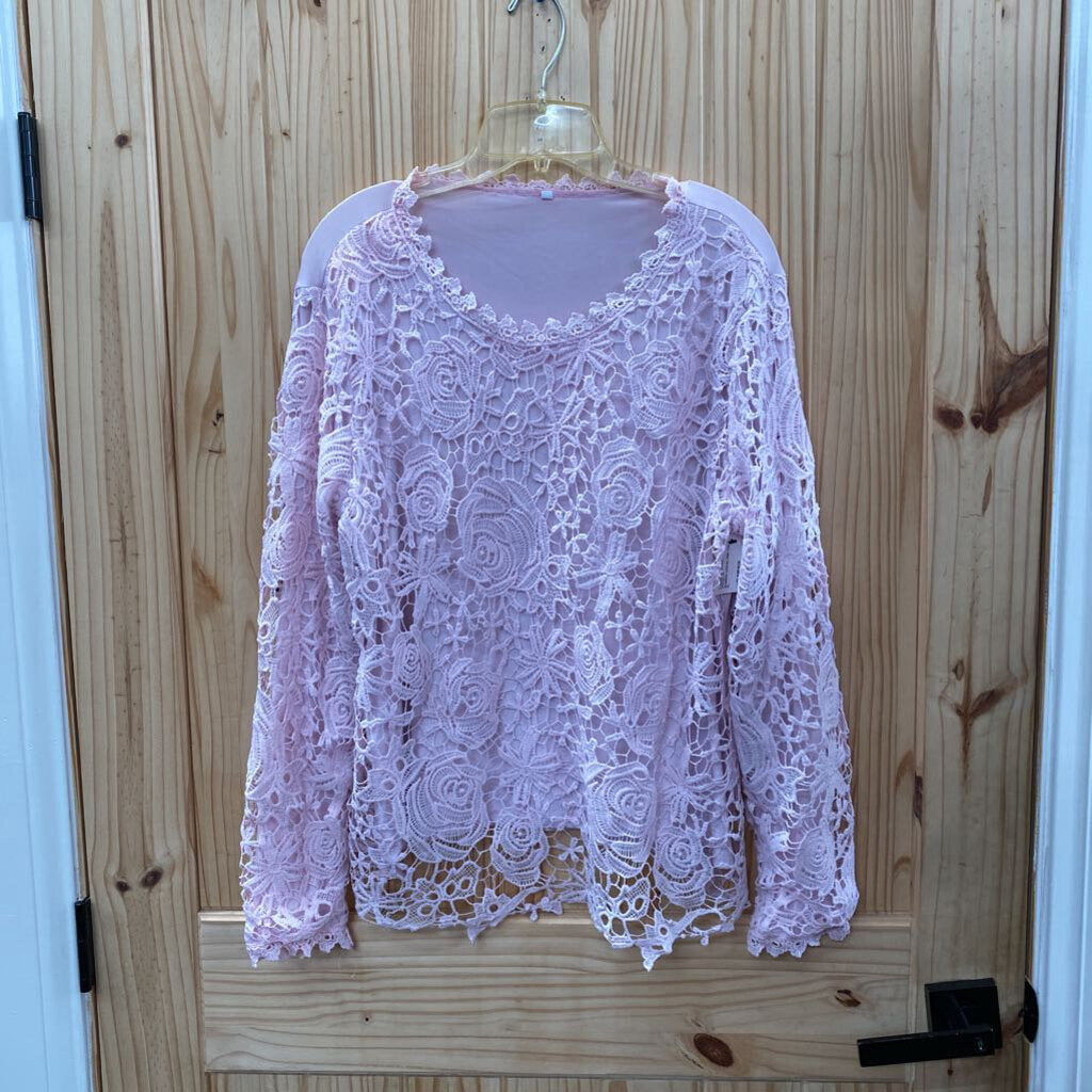 WOMENS CASUAL PINK TOP XL