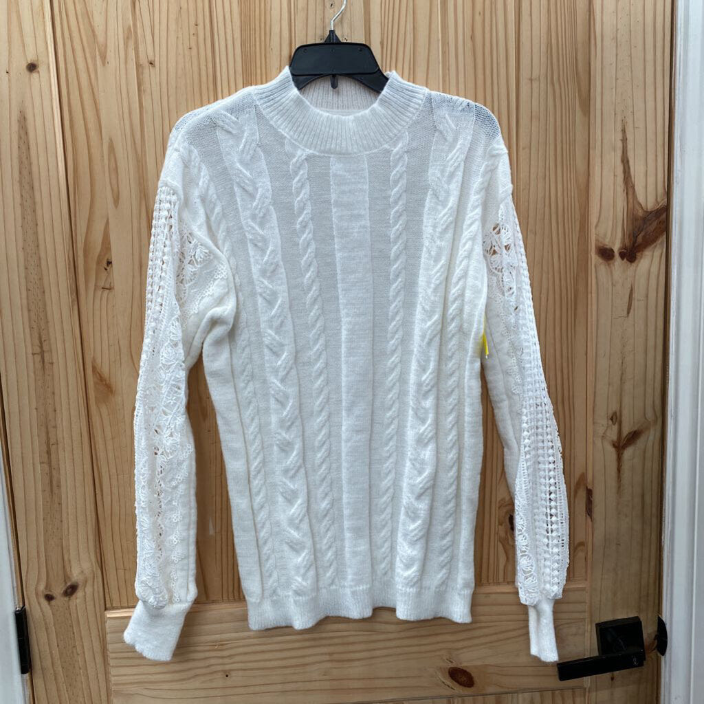 WOMENS WHITE SWEATER XL