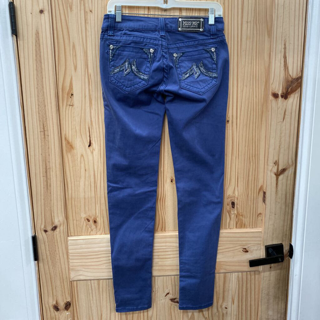 WOMENS MISS ME DENIM BLUE PANTS 27