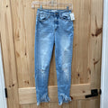 WOMENS KANCAN LT DENIM DIST. JEANS 26