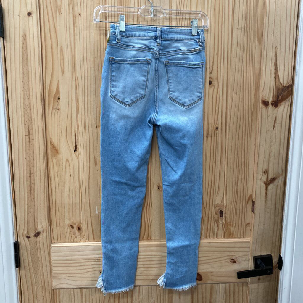 WOMENS KANCAN LT DENIM DIST. JEANS 26