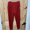 WOMENS TIPSY ELVES RED SEQUIN PANTS XL NWT