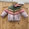 GIRLS SWISS TECH JACKET GREY/PINK 18M