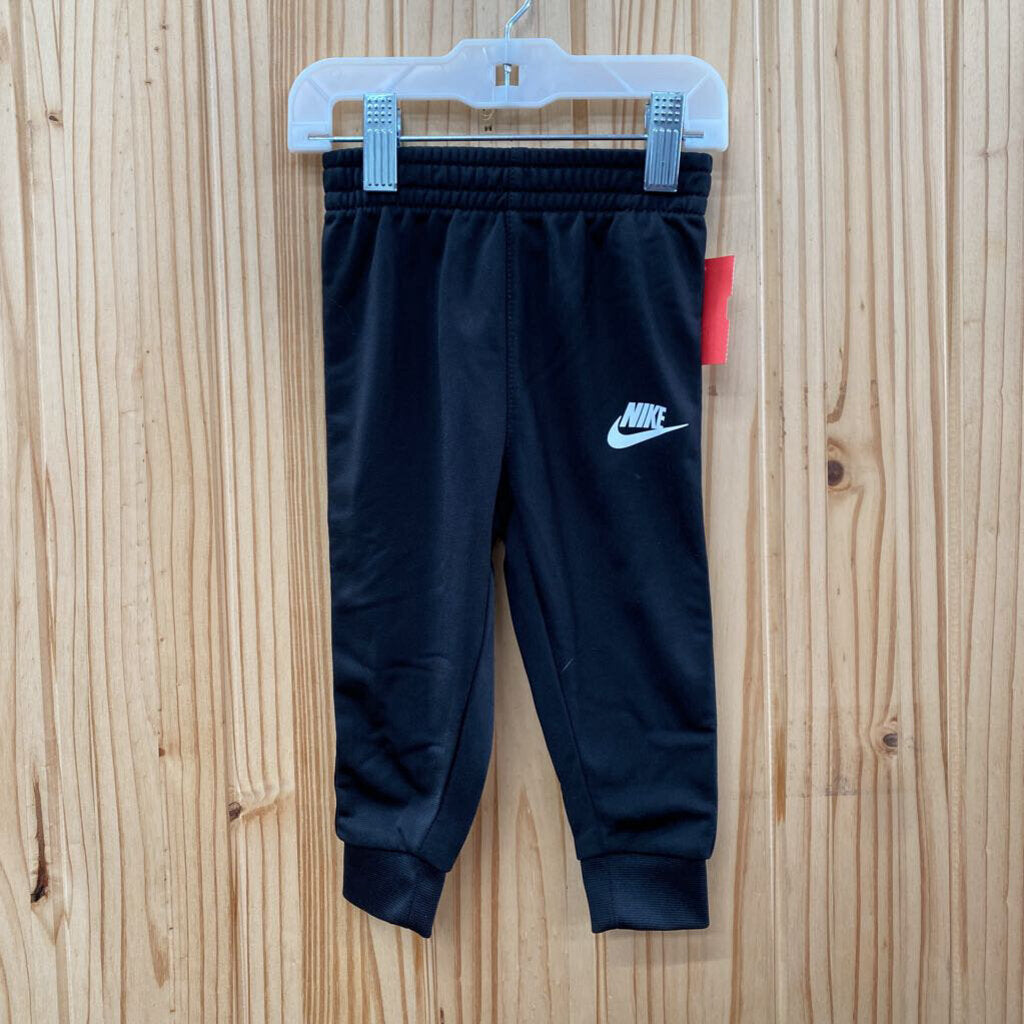BOYS NIKE PANTS BLK/WHITE 12M