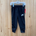 BOYS NIKE PANTS BLK/WHITE 12M