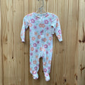 GIRLS CHROLOTTE & STAR FLORAL LS SLEEPER 6/9M
