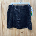 WOMENS TIPSY ELVES BLK SEQUIN SKIRT XL NWT
