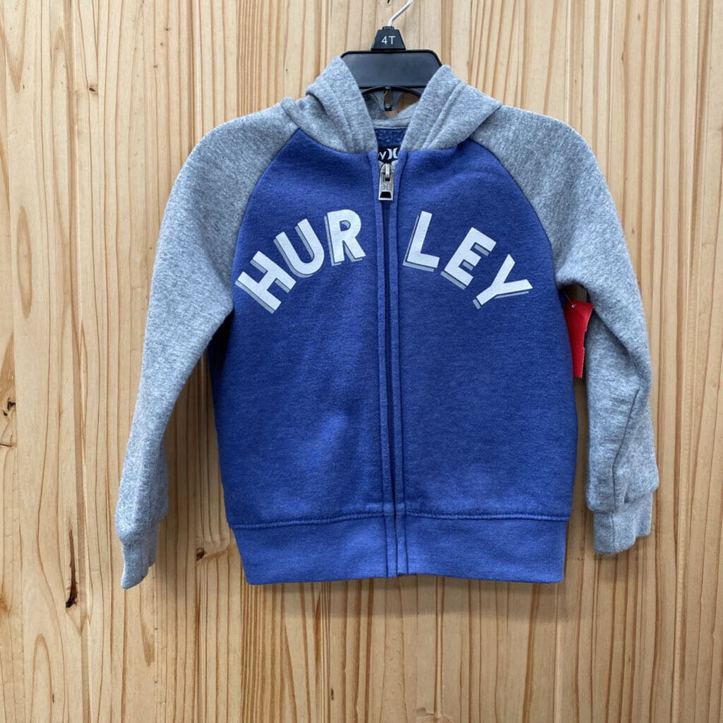 BOYS HURLEY JACKET BUE/GREY 2T