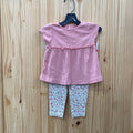 GIRLS CARTERS PINK FLORAL 2PC SET 6/9M
