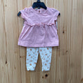 GIRLS CARTERS 2PC SET PINK FLORAL 9M